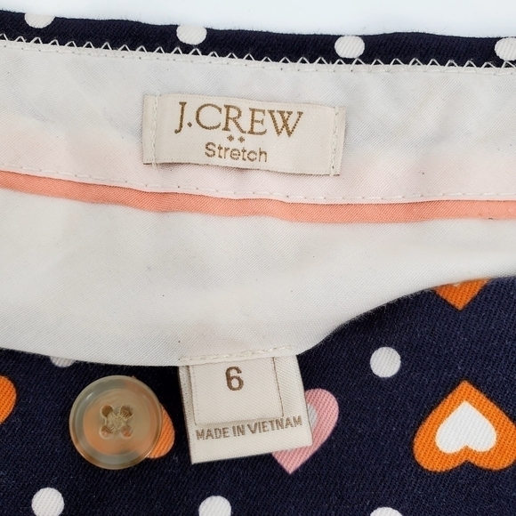 J.Crew Factory Women's Heart Print Shorts - Picture 4 of 6